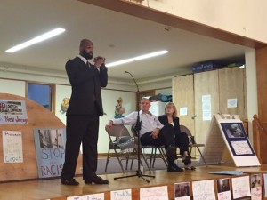 Marshall Justice Rountree speaks on a panel with state legislators about his time in solitary confinement (Photo: Susan Loyer/MyCentralJersey.com)
